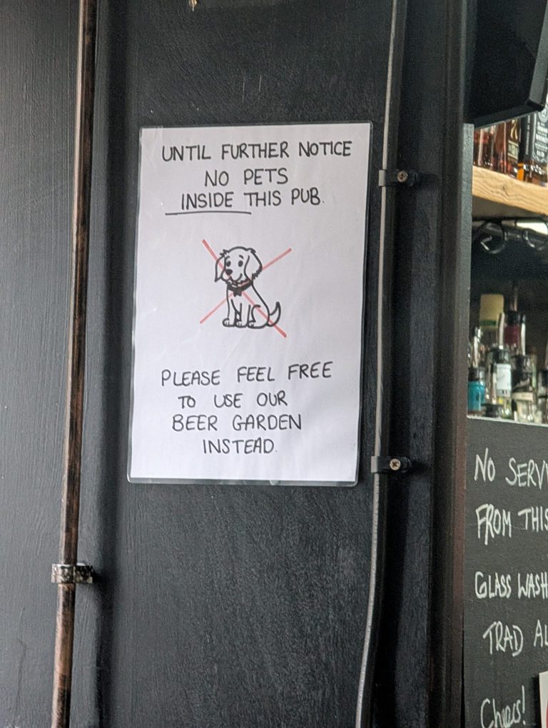 the millstone not dog friendly